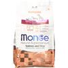 Monge Natural Superpremium ADULT MINI SALMON AND RICE, cibo per cani di tutte le razze (cibo secco per cani di peso inferiore a 10 kg, con salmone e riso, molto ricco di fibre e vitamine, 2,5 kg)