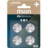 ITSON CR2025 batterie a bottone al litio, 3V, confezione da 4, consigliate per chiavi di auto