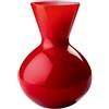 VENINI VASO IDRIA, VETRO MURANO ROSSO, L 706.42 - H 36 x D 26 cm