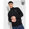 Fred Perry Felpa Badge 1/2 Zip, Black