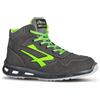 U-Power Scarpe Antinfortunistiche da lavoro antiperforazione Puntale in Alluminio e lamina antiperforazione Tomaia idrorepellente Classe S3 SRC colore Grigio Taglia 46 - RL10174 Redlion Hummer