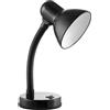 Virone FUPI Lampada Per Scrivania per Lampadina da max.10W E27 (lampadina non inclusa) in Acciaio + Plastica Lunghezza di Cavo ~1m (Nero)