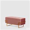 Enzo De Gasperi EDG Enzo de Gasperi Pouf in velluto rettangolare 90 cm Varie colorazioni