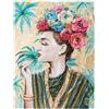 Agave Quadro Tropical Chic Dipinto a Mano 90x120 cm