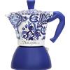 Bialetti Moka Induzione 4 Tazze Dolce&Gabbana Blu Mediterraneo