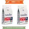 Exclusion PROMO 2 x 12 Kg Exclusion Diet Hepatic Medium Large Maiale Riso e Piselli per Cani ( 80,34 A SACCO)