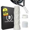 GLADIATOR PADEL GRIP PADEL ANTIVIBRAZIONE | Include Grip + Anello e 3 Straps per un installazione facile | Accessori padel per Uomo e Donna | IMPUGNATURA racchetta padel antivibrazione | Grip padel OTTAGONALE