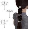 Hebterrka 3 fermagli per capelli a coda di cavallo, 1 pollice in metallo alta coda di cavallo, clip decorative per capelli da donna