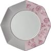 Lamart Piatto Piano Tea Delight Rosa e Bianco Ø26 cm