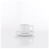 Weissestal set da caffè 12 tazzine con piattino Tile White