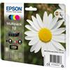 Epson Cartuccia originale Epson C13T18064010 Multipack 18 Margherita (Conf. da 4 pz.) NERO+COLORE