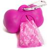 Farm Company Fidoroll Porta Sacchetti Igienici Osso Silicone Fluo Fucsia 6,5x4,5 cm