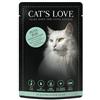 Cat\'s Love Umido Gatto Bustine Adult Tacchino con Camedrio Maro 85 g