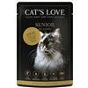 Cat\'s Love Umido Gatto Bustine Senior Anatra con Tacchino 85 g