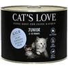 Cat\'s Love Umido Gatto Junior Vitello e Manzo con Guscio d\'Uovo 200 gr
