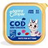 Edgard & Cooper Umido Gatto Kitten Merluzzo e Pollo PATÈ 85 g