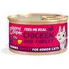 Edgard & Cooper Umido Gatto Senior Pollo e Tacchino BOCCONCINI IN SALSA 85 g