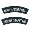 NORTH Stafford Regiment spalla TITOLI - WW2 Riproduzione TOPPA DISTINTIVO