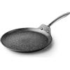 Lacor - 27144 - Crepiera Easy, alluminio forgiato, rivestimento antiaderente a tre strati, impugnatura ergonomica, senza PFOA, fondo a induzione completa, lavabile a mano, adatto all'induzione, adatto al forno, Ø24cm