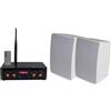 Altoparlante - Kit Diffusori Wireless 50w - Base Nera Casse Bianche Glemm