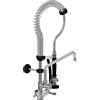 Attrezzature Professionali Gruppo Doccia MIGNON Monoforo con Rubinetto a Metà Tubo e Levette 4563/LV - Altezza Totale Cm 65