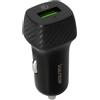 Vultech Caricatore da auto Uscita USB Quick Charge 3.0 18W, Auto, Accendisigari, Nero CA-1Q