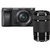 Sony Corpo macchina Sony A6400 nero + 16-50MM + 55-210MM | ✅ Garanzia di 5 anni