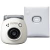 Fujifilm INSTAX PAL digital camera, Milky White + printer SQUARE Link, White