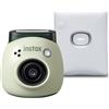 Fujifilm INSTAX PAL digital camera, Pistachio Green + printer SQUARE Link, White