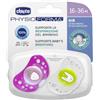 Chicco Succhietti Air Rosso Lumi Silicone 16-36 Mesi 2 Pezzi