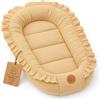 Totsy Baby Nido morbido in Mussola - traspirante per Neonato portatile e soffice 50x90 cm - accogliente coccoloso per Lettino Culla Carrozzina Cameretta Viaggio Bimbo Bimba Beige