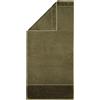 Möve Bamboo Luxe - Asciugamano per ospiti, 30 x 50 cm, 60% cotone, 40% viscosa di cellulosa di bambù, colore verde oliva