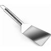Lacor - 60266 - Spatola piegata per barbecue, Acciaio inossidabile, Impugnatura ergonomica, Lavabile in lavastoviglie, 28 cm, Acciaio inossidabile