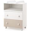 italbaby Cassettiera easy dresser tortora - italbaby