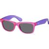 Polaroid P0115 Y2, Occhiali da Sole Unisex - Bambini, Viola (Violet Pink Fluo/Grey Polarized), 46