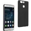 REY Cover in Gel TPU Nera per Huawei P9, Ultra Sottile 0,33 mm, Morbido Flessibile, Custodia Silicone