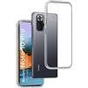 REY Cover in Gel TPU Trasparente per XIAOMI REDMI Note 10 PRO - REDMI Note 10 PRO Max, Ultra Sottile 0,33 mm, Morbido Flessibile, Custodia Silicone