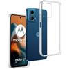 REY Cover in Gel TPU Trasparente per Motorola Moto G34 5G, Ultra Sottile 0,33 mm, Morbido Flessibile, Custodia Silicone