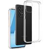REY Cover in Gel TPU Trasparente per Samsung Galaxy A53 5G, Ultra Sottile 0,33 mm, Morbido Flessibile, Custodia Silicone