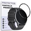 REY Pellicola salvaschermo 3D per AMAZFIT GTR 3, Nero, Vetro temperato, Copertura Completa, Pellicola Protettiva Protezione Schermo, 3D / 4D / 5D