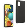 REY Cover in Gel TPU Nera per Samsung Galaxy A51 5G, Ultra Sottile 0,33 mm, Morbido Flessibile, Custodia Silicone