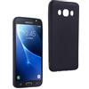 REY Cover in Gel TPU Nera per Samsung Galaxy J5 2016, Ultra Sottile 0,33 mm, Morbido Flessibile, Custodia Silicone