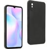 REY Cover in Gel TPU Nera per XIAOMI REDMI 9A - 9AT, Ultra Sottile 0,33 mm, Morbido Flessibile, Custodia Silicone