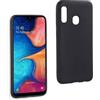 REY Cover in Gel TPU Nera per Samsung Galaxy A20e, Ultra Sottile 0,33 mm, Morbido Flessibile, Custodia Silicone