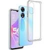 REY Cover in Gel TPU Trasparente per Oppo A58 5G - Oppo A78 5G - Oppo A58x, Ultra Sottile 0,33 mm, Morbido Flessibile, Custodia Silicone