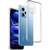 REY Cover in Gel TPU Trasparente per XIAOMI REDMI Note 12 PRO 5G - REDMI Note 12 PRO+ 5G - REDMI Note 12 Explorer - XIAOMI Poco X5 PRO, Ultra Sottile 0,33 mm, Morbido Flessibile, Custodia Silicone