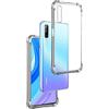 REY Cover in Gel TPU Anti-Shock per Huawei P Smart PRO 2019 - Honor 9X PRO - Huawei Y9s, Morbido Silicone Custodie Protettivo Case, Anti-Scratch, Protettiva Sottile Back Cover