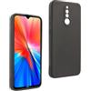 REY Cover in Gel TPU Nera per XIAOMI REDMI 8, Ultra Sottile 0,33 mm, Morbido Flessibile, Custodia Silicone