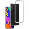 REY Cover in Gel TPU Trasparente per Samsung Galaxy A52 5G-4G- A52s 5G, Ultra Sottile 0,33 mm, Morbido Flessibile, Custodia Silicone