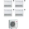 Mitsubishi CONDIZIONATORE MITSUBISHI QUADRI SPLIT MFZ-KT A PAVIMENTO CONSOLE 9000+9000+9000+12000 BTU INVERTER MXZ-4F80VF4 A++